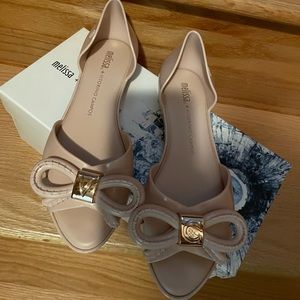 Melissa jelly sandals with the bow